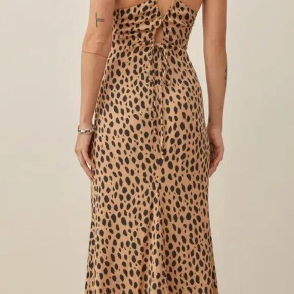 Reformation Dover Dress Bobcat - Size 4 - Picture 5 of 8